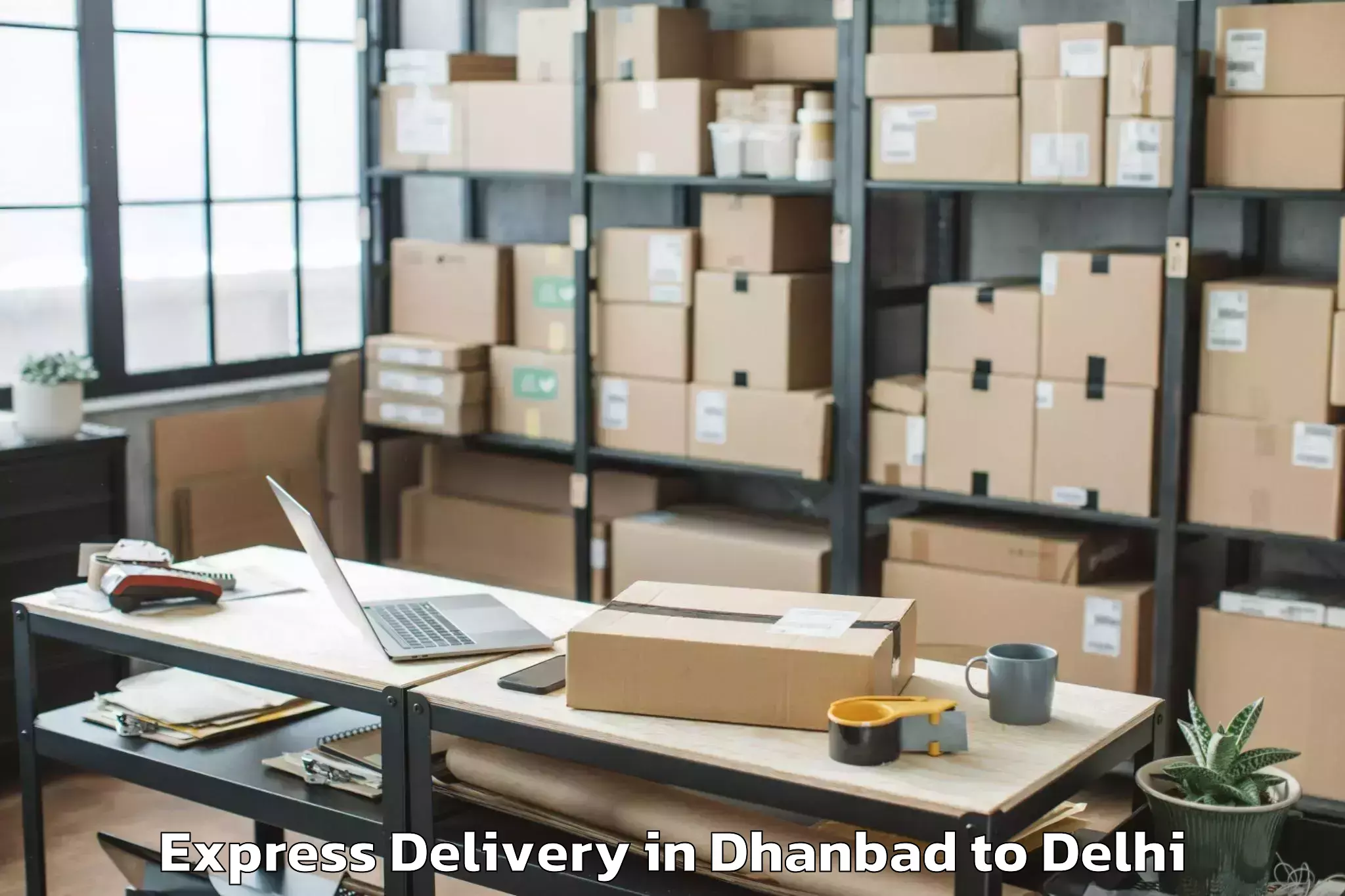 Expert Dhanbad to Chanakya Puri Express Delivery